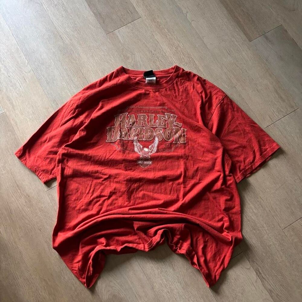 Harley-davidson Men's Red T-shirt